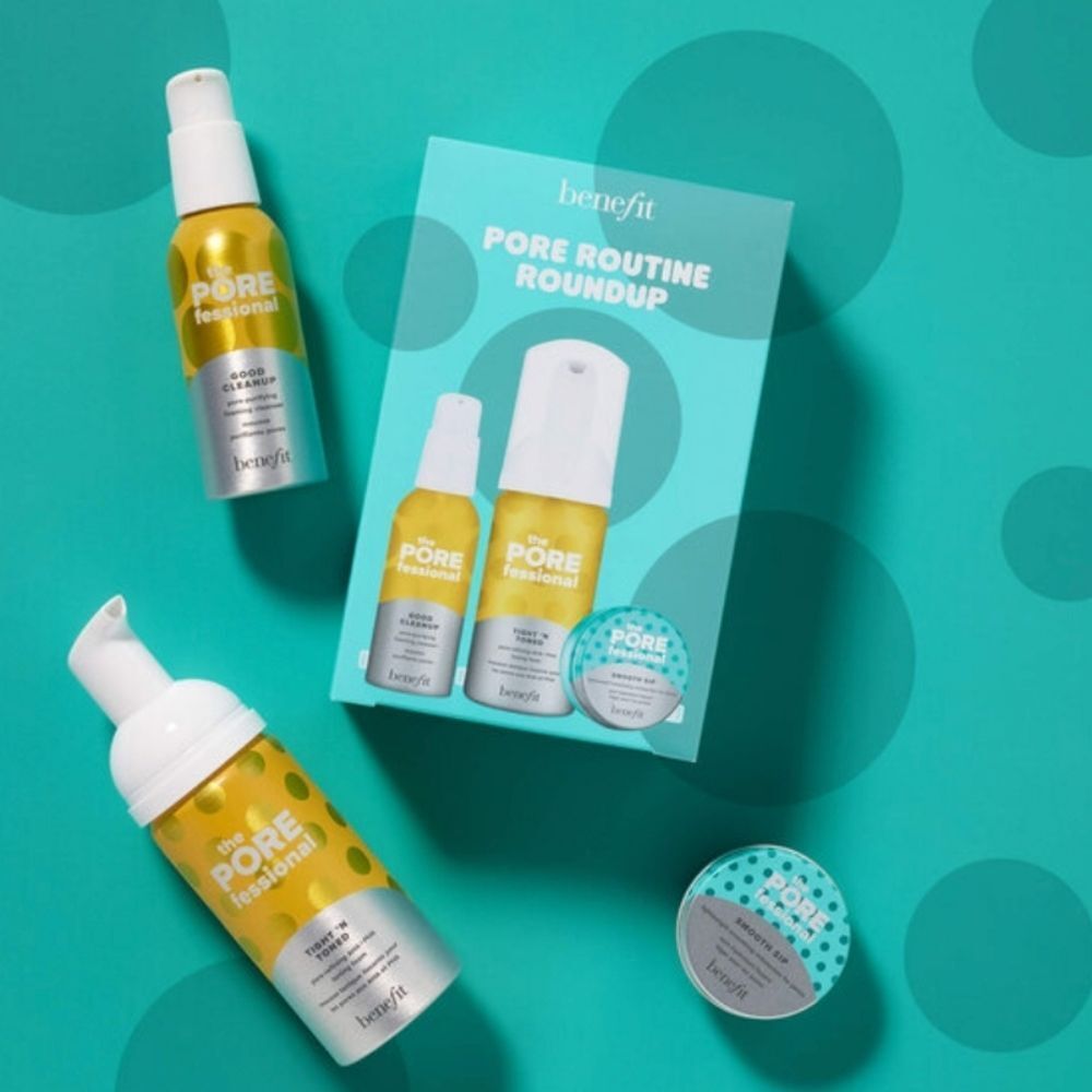 Benefit Pore Routine Roundup‎ Mini Skincare Essentials Set - Picture 2 of 10